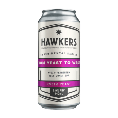 Hawkers From Yeast to West Kviek-Fermented West Coast IPA 440ml Can Craft Beer Hawkers Beer