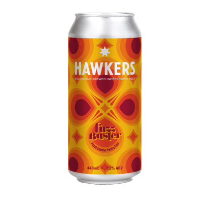Hawkers Fuzz Buster Peach Cobbler Pastry Sour 440ml Can Craft Beer Hawkers Beer
