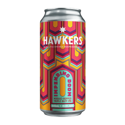 Hawkers Impending Doom Mosaic-Hopped Triple Hazy IPA 440ml Can Craft Beer Hawkers Beer
