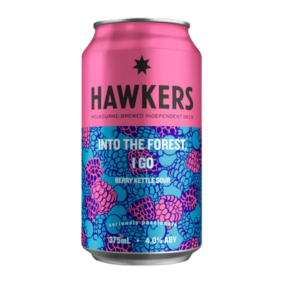 Hawkers Into the Forest, I Go Berry Sour Single Craft Beer Hawkers Beer