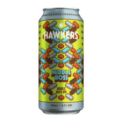 Hawkers Middle Boss Double Hazy IPA 440ml Can Craft Beer Hawkers Beer