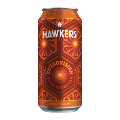 Hawkers Retrovision Hoppy Brown Ale 440ml Can Craft Beer Hawkers Beer