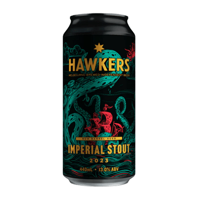 Hawkers Rum Barrel-Aged Imperial Stout 2023 440ml Can Craft Beer Hawkers Beer