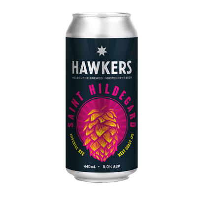 Hawkers Saint Hildegard Imperial Rye West Coast IPA 440ml Can Craft Beer Hawkers Beer