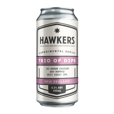 Hawkers Trio of Dips NZ-Grown Cascade WCIPA 440ml Can Craft Beer Hawkers Beer