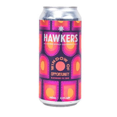 Hawkers Window of Opportunity Blackberry Pie Sour Ale 440ml Can Craft Beer Hawkers Beer