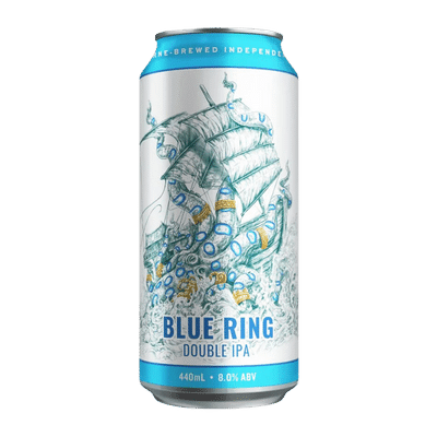 Hawkers x The Brewing Project Blue Ring IIPA 440ml Can Craft Beer Hawkers Beer