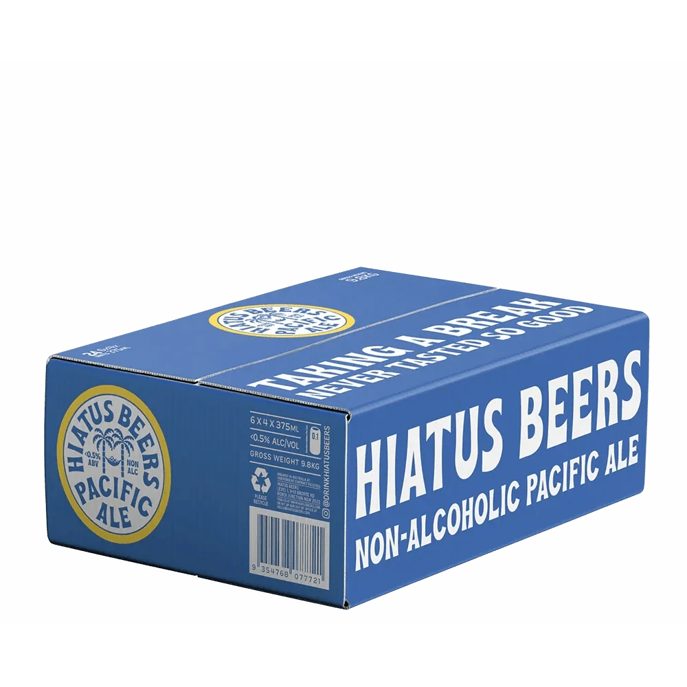 Hiatus Beers Non-Alcoholic Pacific Ale Pack of 24 Sans Drinks Bundle Hiatus Beers