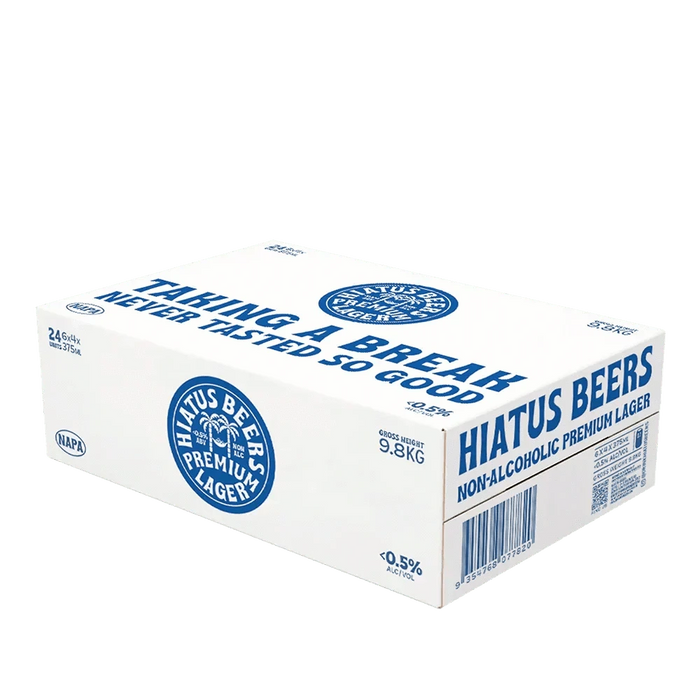Hiatus Premium Lager Pack of 24 Sans Drinks Bundle Hiatus Beers