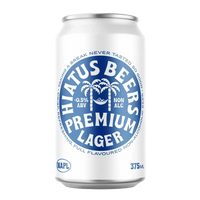 Hiatus Premium Lager Single Sans Drinks Bundle Hiatus Beers