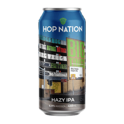 Hop Nation Big Tings Hazy IPA 440ml Can Craft Beer Hop Nation Brewing Co
