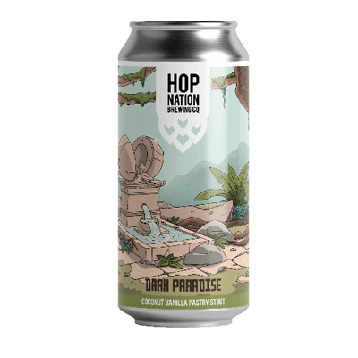 Hop Nation Dark Paradise Coconut Vanilla Pastry Stout 440ml Can Craft Beer Hop Nation Brewing Co