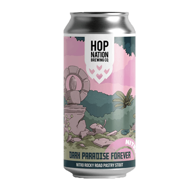 Hop Nation Dark Paradise Forever Nitro Rocky Road Pastry Stout 440ml Can Craft Beer Hop Nation Brewing Co