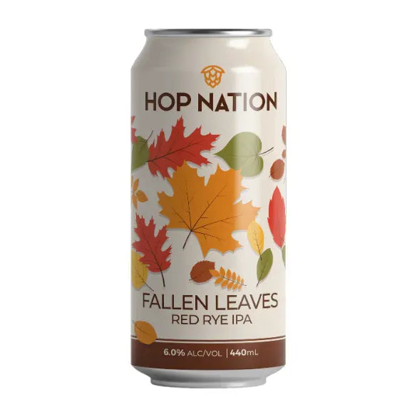 Hop Nation Fallen Leaves Red Rye IPA 440ml Can Craft Beer Hop Nation