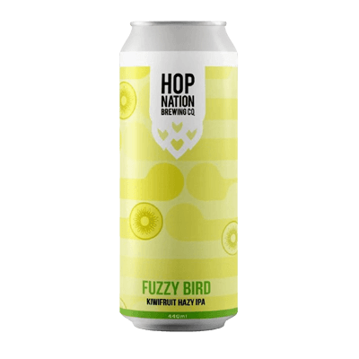 Hop Nation Fuzzy Bird Kiwifruit Hazy IPA Craft Beer Hop Nation Brewing Co
