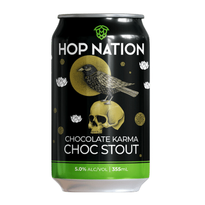 Hop Nation Karma Chocolate Stout 355ml Can Craft Beer Hop Nation Brewing Co