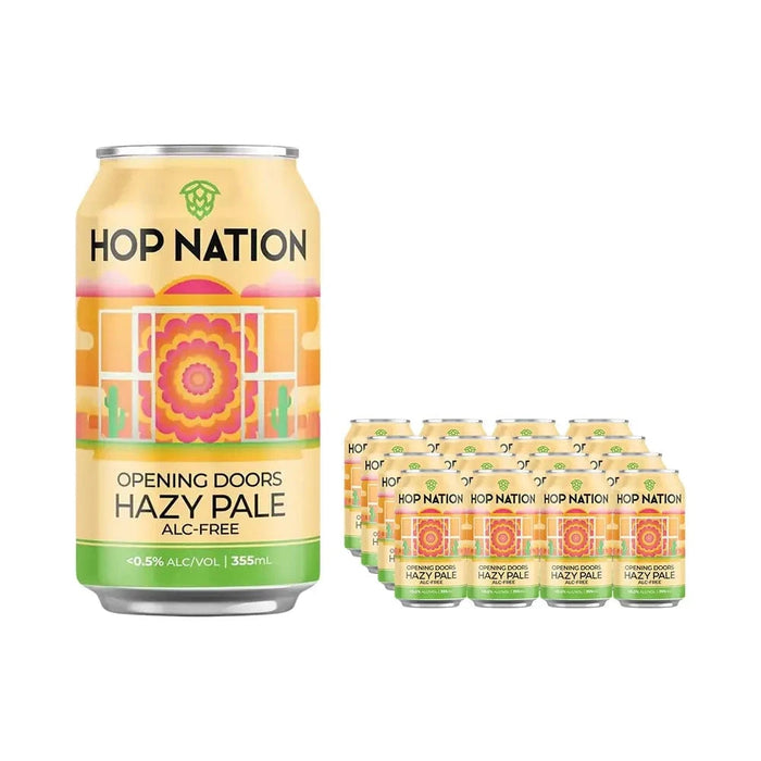 Hop Nation Opening Doors Hazy Pale Ale Pack of 16 Sans Drinks Bundle Hop Nation Brewing Co