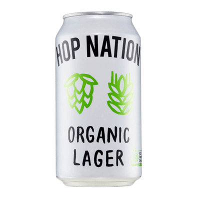 Hop Nation Organic Lager Craft Beer Hop Nation Brewing Co