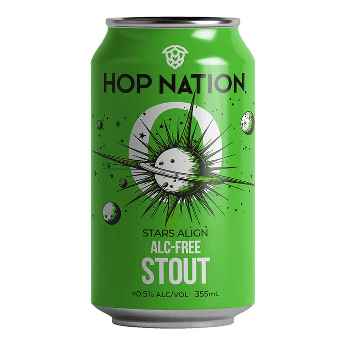 Hop Nation Stars Align Non-Alc Stout Sansdrinks Hop Nation Brewing Co