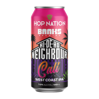 Hop Nation x Banks Hi-De-Ho Neighbour Cali WCIPA 440ml Can Craft Beer Hop Nation Brewing Co