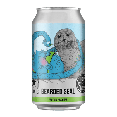 Hop Nation x Lervig Bearded Seal Fruited Hazy IPA 375ml Can Single Craft Beer Hop Nation Brewing Co