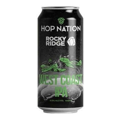 Hop Nation x Rocky Ridge West Coast IPA 440ml Can Craft Beer Hop Nation
