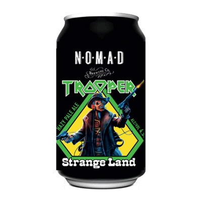 Iron Maiden Trooper Strange Land Hazy Pale Ale 375ml Can Craft Beer Nomad Brewing Co.