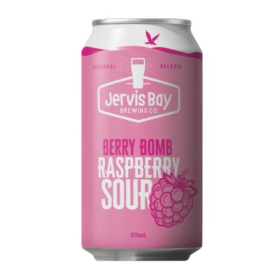 Jervis Bay Berry Bomb Raspberry Sour 375ml Can Craft Beer Jervis Bay