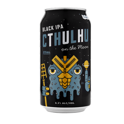 Kaiju! Cthulhu On the Moon Black IPA 375ml Can Craft Beer Kaiju! Beer