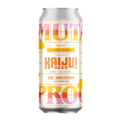 Kaiju Mutation Program #00013 The Situation Hazy Double IPA 440ml Can Craft Beer Kaiju! Beer