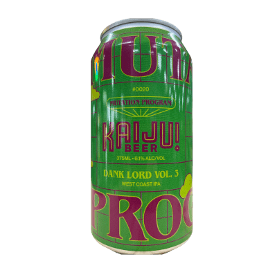 Kaiju Mutation Program #00202 Dank Lord Vol 3 West Coast IPA 375ml Can Craft Beer Good Land