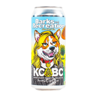 KCBC Barks & Recreation DDH Hazy IPA 473ml Can Craft Beer KCBC - Kings County Brewers Collective