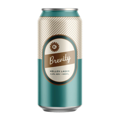 Kicks Brevity Helles Lager 440ml Can Craft Beer Kicks Brewing