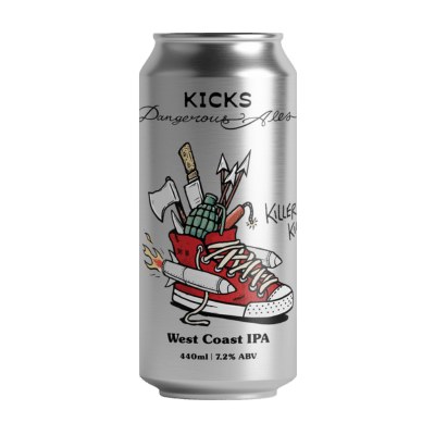 Kicks Brewing x Dangerous Ales Killer Kicks West Coast IPA 440ml Can Craft Beer Dangerous Ales