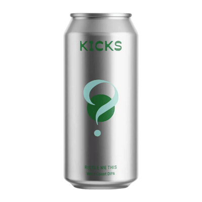 Kicks Riddle Me This West Coast IIPA 440ml Can Craft Beer Kicks Brewing