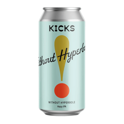 Kicks Without Hyperbole Hazy IPA 440ml Can Craft Beer Kicks Brewing