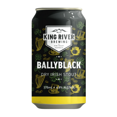 King River Ballyblack Irish Stout 375ml Can Craft Beer King River Brewing