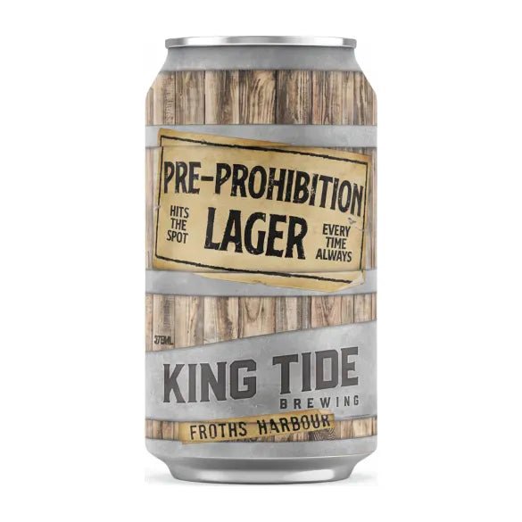 King Tide Pre-Prohibition Lager 375ml Can Craft Beer King Tide Brewing