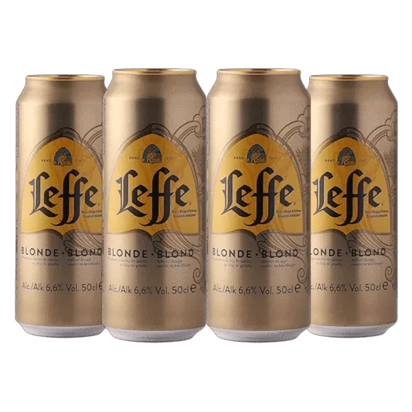 Leffe Blonde 500ml Can 4 Pack Craft Beer Leffe