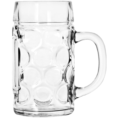 Libbey Oktoberfest 1L Dimpled Stein Glassware Libbey