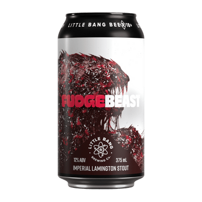 Little Bang Fudgebeast Imperial Lamington Stout 375ml Can Craft Beer Little Bang Brewing Co