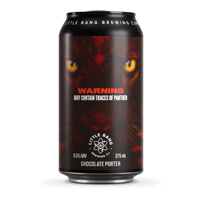 Little Bang May Contain Traces of Panther Chocolate Porter Craft Beer Little Bang Brewing Co