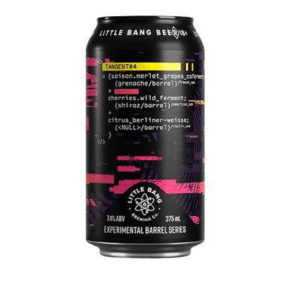 Little Bang Tangent #4 Berliner Weisse Experimental Barrel Series 375ml Can Craft Beer Little Bang Brewing Co
