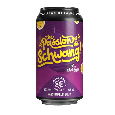 Little Bang The Passion of The Schwang Passionfruit Sour 375ml Can Craft Beer Little Bang Brewing Co