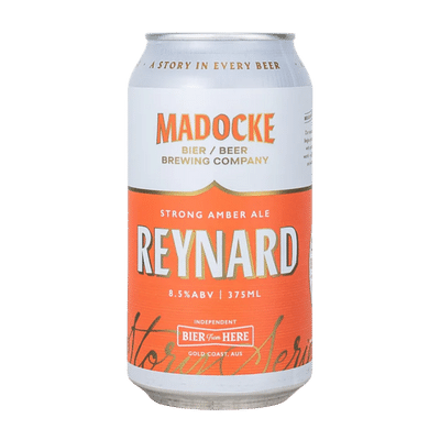 Madocke Reynard Strong Amber Ale 375ml Can Craft Beer Madocke