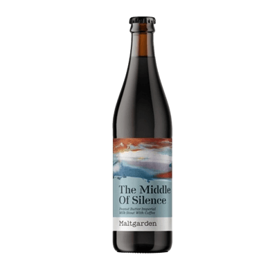 Maltgarden The Middle Of Silence 2021 Edition Peanut Butter & Coffee Imperial Milk Stout 500ml Bottle Craft Beer Maltgarden