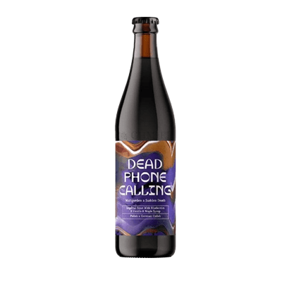Maltgarden x Sudden Death Dead Phone Calling Blueberry, Vanilla & Maple Imperial Stout 500ml Bottle Craft Beer Maltgarden