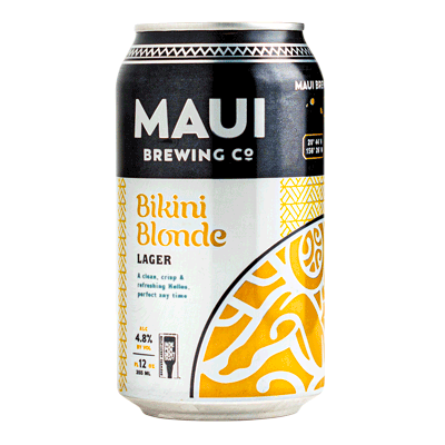 Maui Bikini Blonde Lager 375ml Can Craft Beer Maui Brewing Company