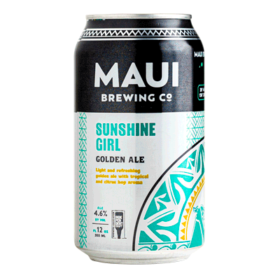 Maui Sunshine Girl Golden Ale 355ml Can Craft Beer Maui Brewing Company