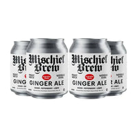Mischief Brew Ginger Ale Pack of 4 Sans Drinks Bundle Mischief Brew